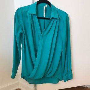 Teal blouse